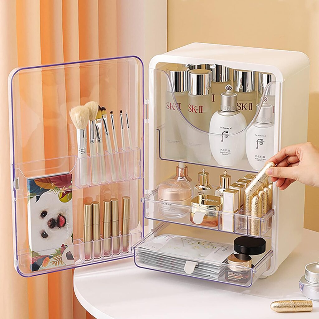 Double Door Makeup Organizer