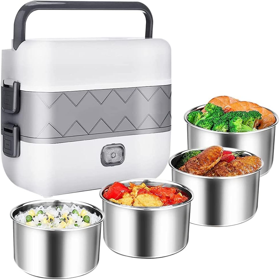 Portable Self-Cooking Electric Lunch Box